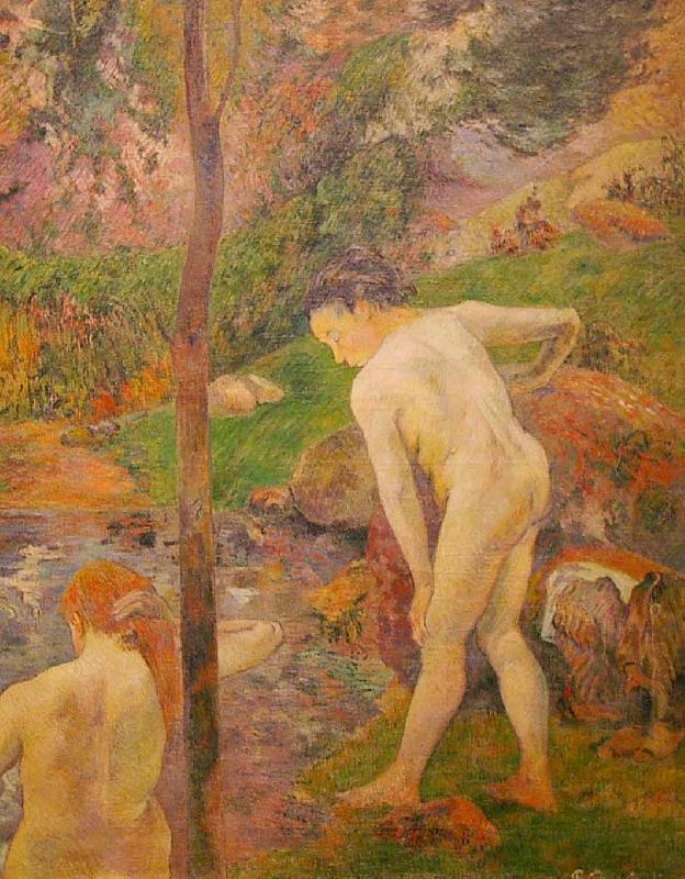 Paul Gauguin Baigneurs en Bretagne